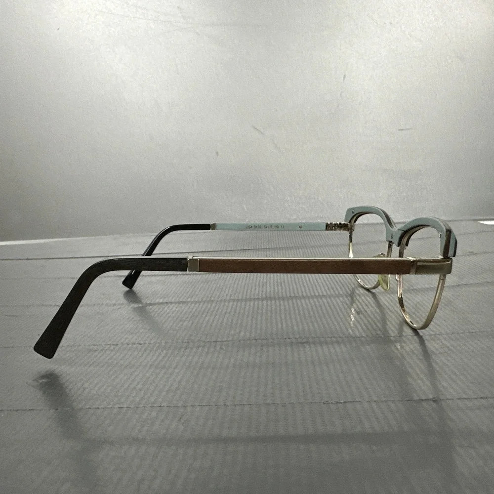 GOLD & WOOD Lisa 01 02 54/17/130 LIGHT BROWN Green  EYEGLASS FRAME